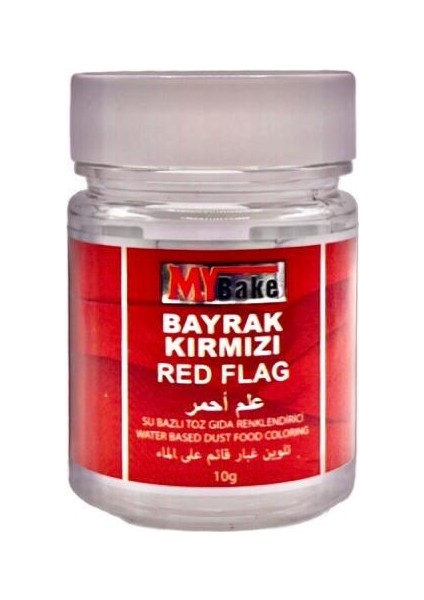 Su Bazlı Bayrak Kırmızı Gıda Boyası 10 gr