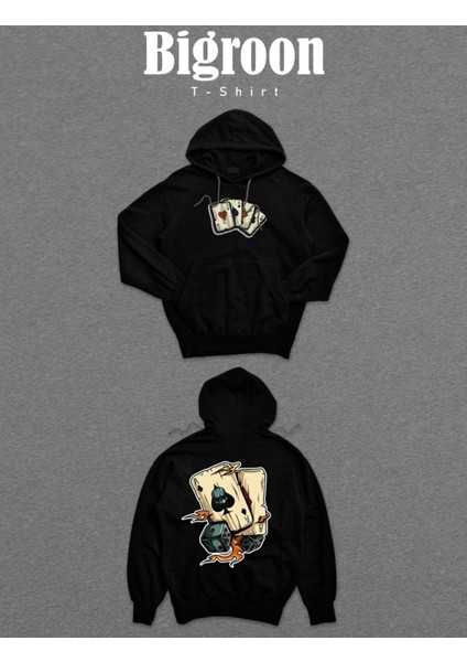 Poker Blackjack 21 Iskambil Kağıdı Sweatshirt Kapüşonlu Hoodie fiyatları