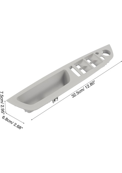 X5 E70 X6 E71 Sol Ön Cam Düğme Çerçevesi Katlanır Gri 51416975791