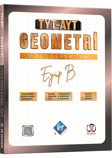 Kr Akademi Yayınları Eyüp B. TYT AYT Geometri Video Ders Kitabı