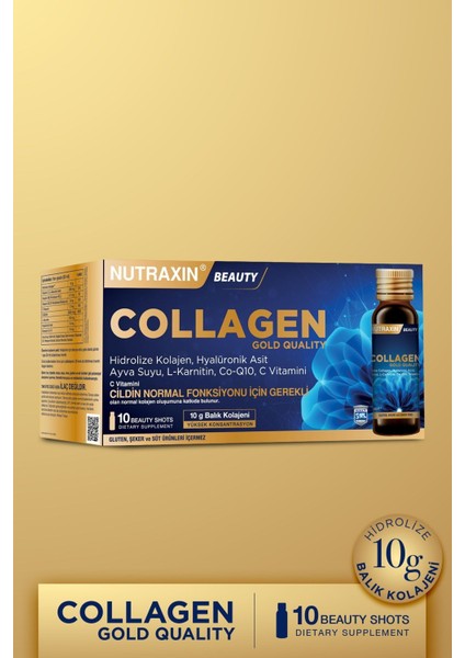 Gold Collagen 10 Adet 50 ml Likit - 3'lü Paket