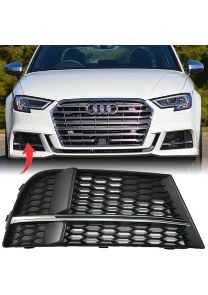 Audi A3 Sline Sağ Tampon Kapağı Kromlu 2017-2021 8V3807682Q