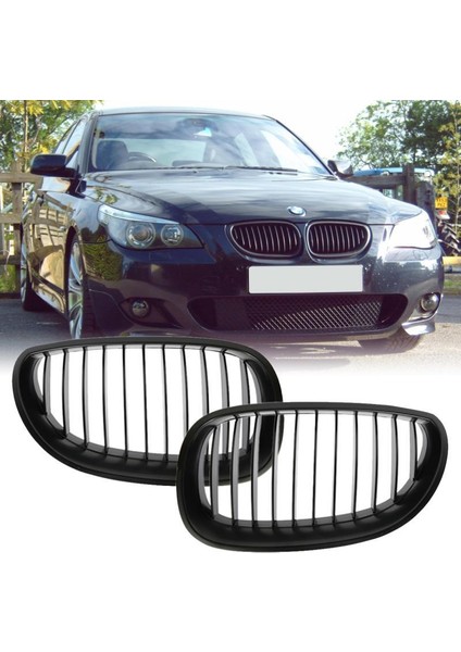 Bmw E60 Mat Siyah Ön Panjur Seti 2004-2009 51137027061/062