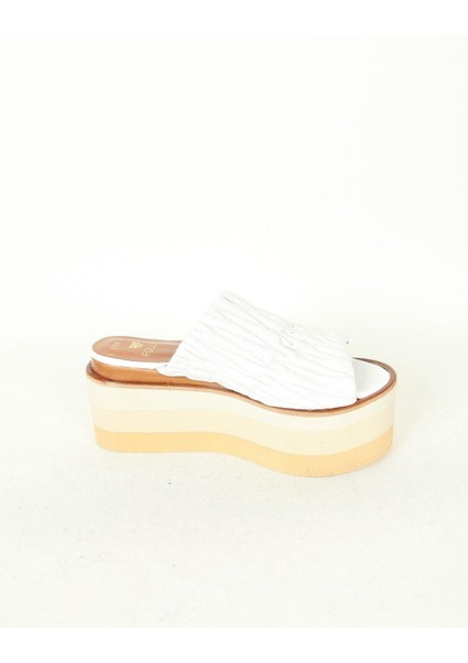 Kadın Deri Terlik Dolgu Topuk Vizon fiyatları