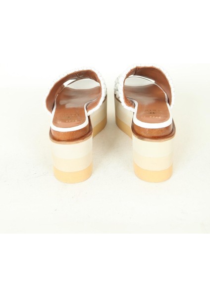 Kadın Deri Terlik Dolgu Topuk Vizon indirimleri