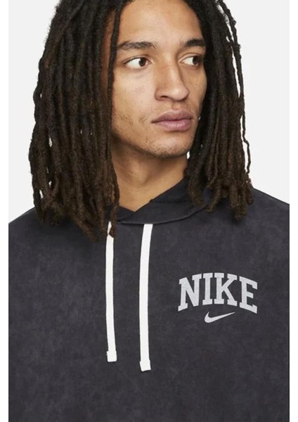 Sportswear Arch French Terry Pullover Hoodie Erkek Sweatshirt Siyah modelleri