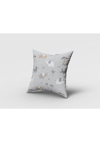 Iskandinav Stili Filler, Gri, Beyaz, Ithal Kumaş, Çocuk ve Bebek Odası Fon Perde - 1 Kanat fırsatları