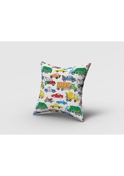 Renkli Arabalar, Ithal Kumaş, Çocuk ve Bebek Odası Fon Perde - 1 Kanat fırsatları