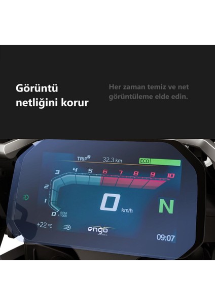 Bmw R 1300 Gs Ekran Koruyucu 6.5 Inç Dijital Gösterge Şeffaf