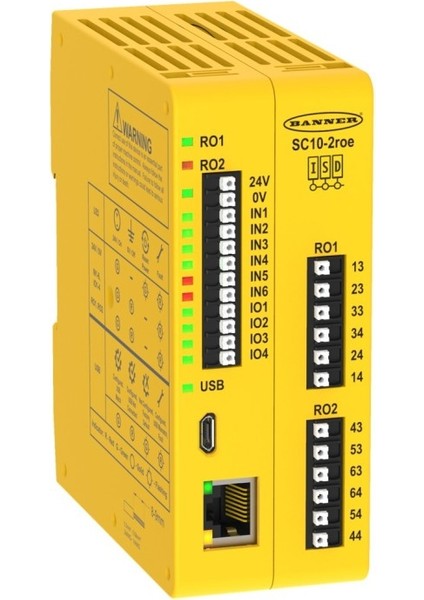 806222 SC10-2ROE Emniyet Rölesi 10 Input, Haberleşmeli