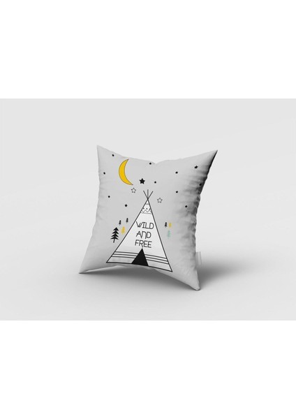 Özgür Ruh, Gri, Beyaz, Sarı, Ithal Kumaş, Çocuk ve Bebek Odası Fon Perde - 1 Kanat fırsatları