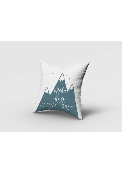 Iskandinav Stili Dağlar, Yeşil, Beyaz, Ithal Kumaş, Çocuk ve Bebek Odası Fon Perde - 1 Kanat fırsatları