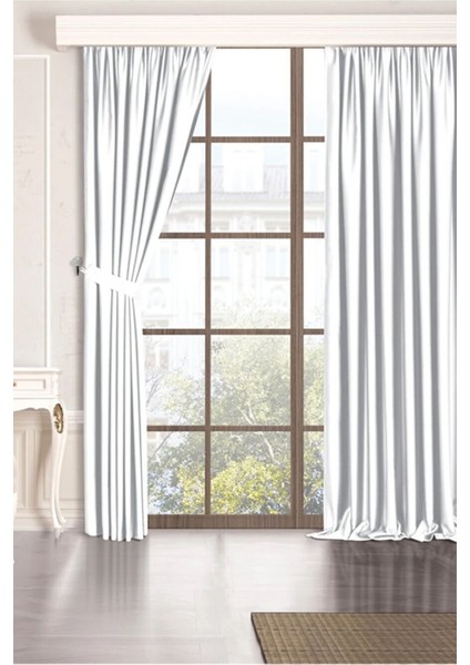 Beyaz Güneşlik, Kalın Güneşlik, Blackout Beyaz Karartma Perde, Oturma Odası Perde, Salon Perde