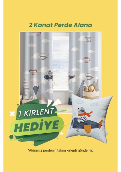 Renkli Dinazorlar,beyaz, Turuncu, Yeşil, Ithal Kumaş, Çocuk ve Bebek Odası Fon Perde - 1 Kanat fiyatları