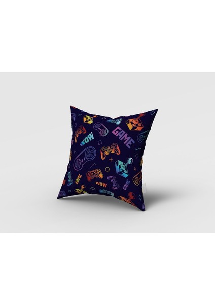 Joystick Oyun Kolu 2, Siyah, Mavi, Sarı, Çocuk ve Bebek Odası Fon Perde - 1 Kanat fırsatları