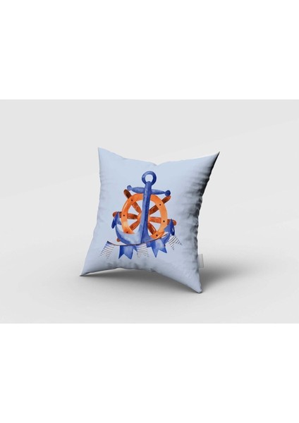 Mavi, Denizci, Ithal Kumaş, Çocuk ve Bebek Odası Fon Perde - 1 Kanat fırsatları