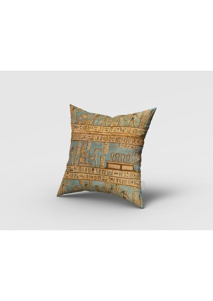 Etnik Mısır Figürleri, Hardal, Sarı, Ithal Kumaş, Çalışma Odası, Genç Odası,fon Perde - 1 Kanat modelleri