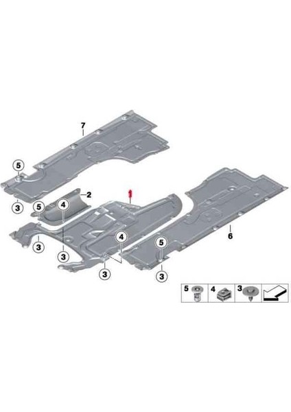 Bmw F10+LCİ F07+LCİ F01+LCİ Şanzıman Alt Muhafaza Orta Ix Dx 4x4