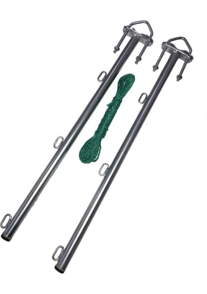 Siyah Balkon Çamaşır Askılığı, Balkon Çamaşır Kurutma Askısı, Kurutmalık Metal