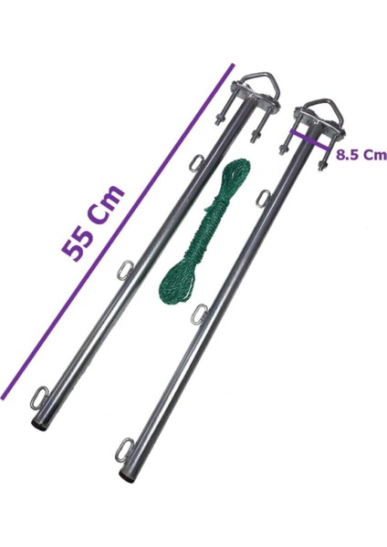 Siyah Balkon Çamaşır Askılığı, Balkon Çamaşır Kurutma Askısı, Kurutmalık Metal