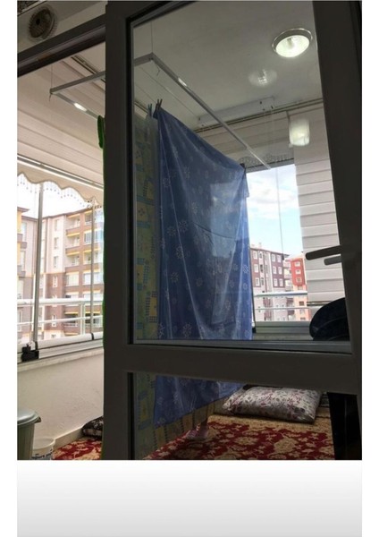 Alüminyum Tavana Montajlı Çamaşır Kurutmalığı 70 * 250 Cm Beyaz fiyatları