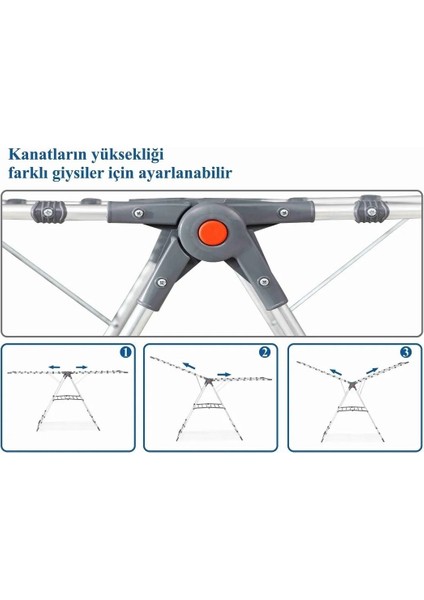 Plastik Harbinger Gold Alüminyum Çamaşırlık Siyah