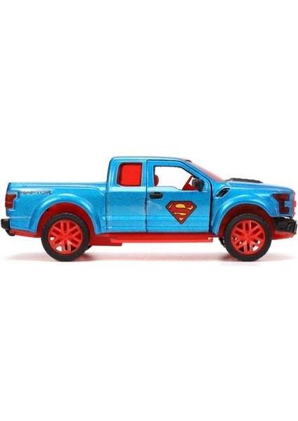 Dc Comics 1/32 Araba Modeli - Ford F 150 Raptor 2017 (Superman Figürü Dahil)