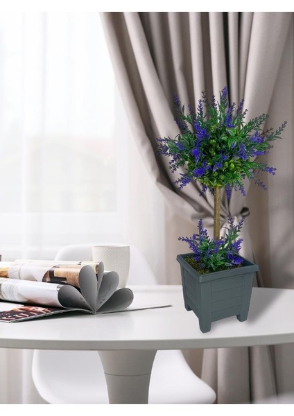 Bonsai Dekoratif Yapay Ağaç Mor Lavantalı Bonzai 48*25CM fiyatları