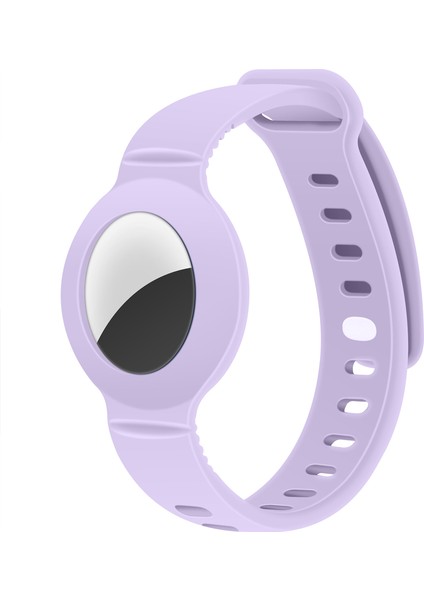 Apple Airtag Yüksek Kaliteli Anahtarlık ve Bileklik Kılıfı 360 Tam Koruma Silikon Kordon