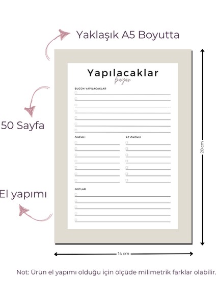 Masaüstü Planlayıcı Yapılacaklar Listesi - Gri fiyatları