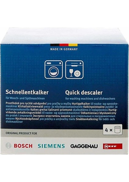 Çamaşır ve Bulaşık Makineleri Için Hızlı Kireç Çözücü 4'lü Paket -SİTENİN EN UCUZU- modelleri