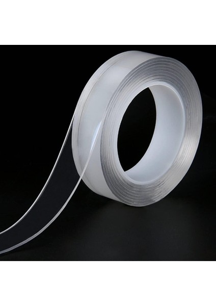 Fonksiyonlu Şeffaf Çift Taraflı Bant Yıkanabilir 3 M x 3 cm