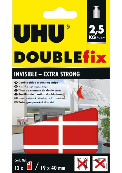 Doublefix Şeffaf Güçlü Montaj Şeridi