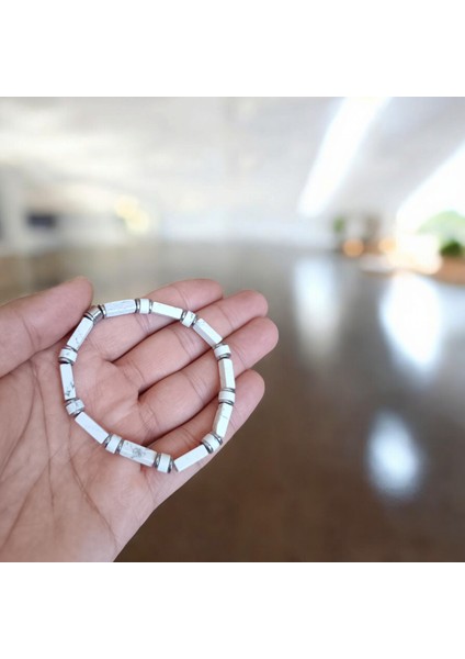 Havlit Bileklik Hematit Bileklik Doğal Taş Bileklik Beyaz Gri Bileklik fiyatları