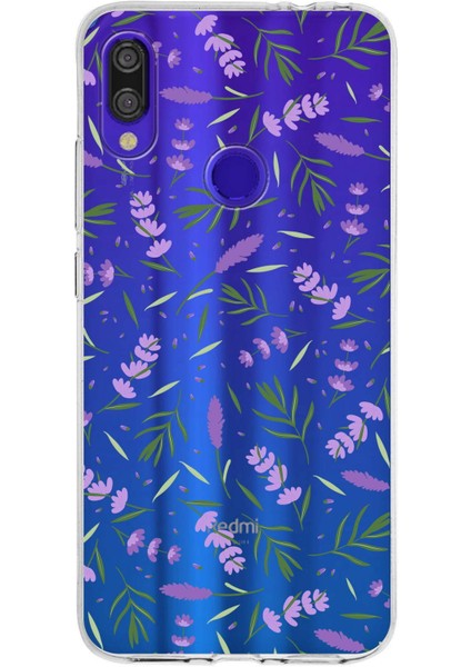 Printify Xiaomi Redmi Note 7 Pro ile Uyumlu 1mm Slim Fit Water Color 3 Baskılı Şeffaf Kılıf