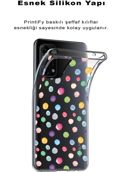 Samsung Galaxy J6 2018 ile Uyumlu 1mm Slim Fit Water Color 6 Baskılı Şeffaf Kılıf