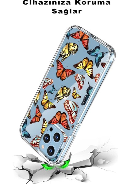 Apple iPhone Xr ile Uyumlu 1mm Slim Fit Water Color 2 Baskılı Şeffaf Kılıf