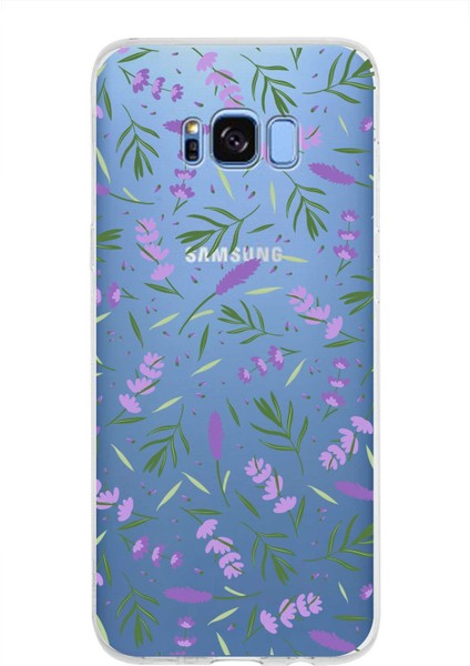 Samsung Galaxy S8 Plus ile Uyumlu 1mm Slim Fit Water Color 3 Baskılı Şeffaf Kılıf
