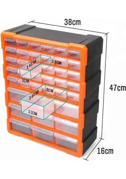 Superbag 39’ Lu Mono Blok Çekmece Seti Organizer