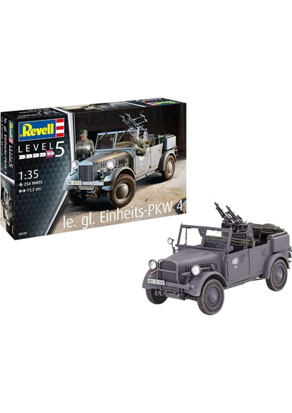 Le. Gl. Einheits-Pkw 4 Model Kit Askeri Araç