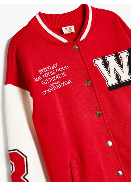 Kolej Ceket Aplike Detaylı Uzun Kollu Renk Bloklu Çıtçıt Kapamalı Şardonlu modelleri