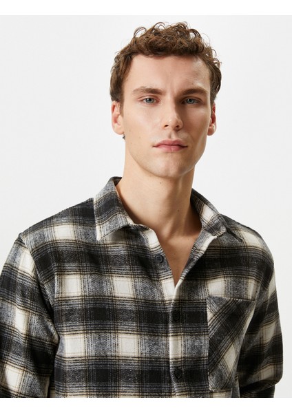 Oduncu Gömleği Cep Detaylı Klasik Yaka Düğmeli Uzun Kollu fiyatları