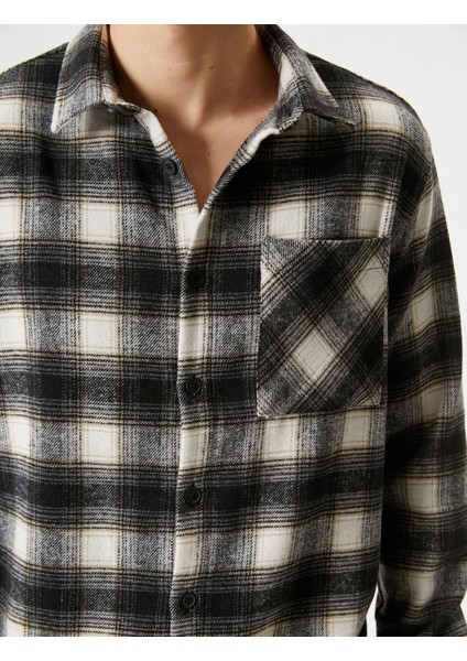 Oduncu Gömleği Cep Detaylı Klasik Yaka Düğmeli Uzun Kollu indirimleri