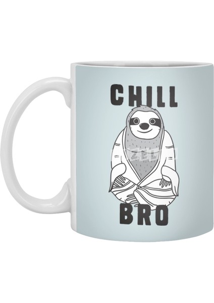 Chill Bro Smooth, Lazy Buddha Sloth Beyaz Kupa