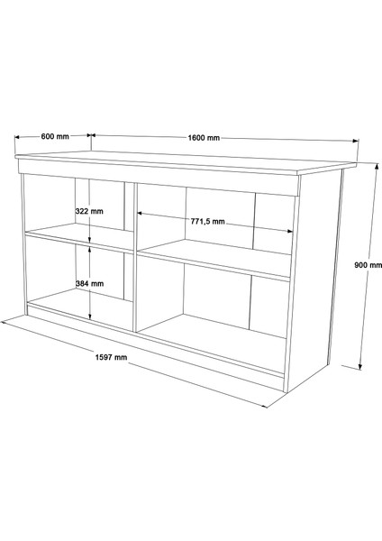 Steel 4 Kapaklı 160CM Ada Mutfak Yemek Masası Beyaz Sl1-W fırsatları