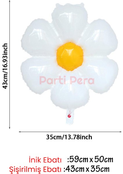Papatya Folyo Balon Su Yeşili Rakam Folyo Balon Seti