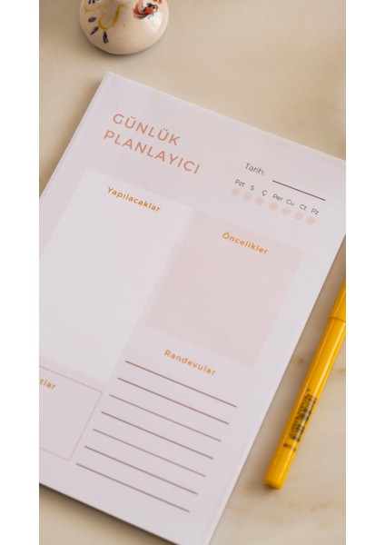 Masaüstü Planlayıcı Günlük Planlayıcı Eva