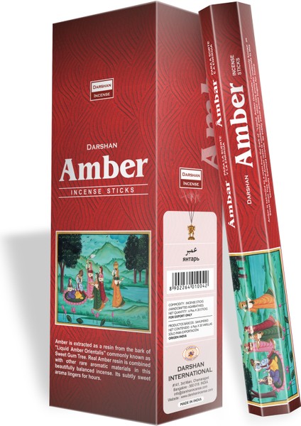 Darshan Amber Tütsü 1 Box (6 Paket)
