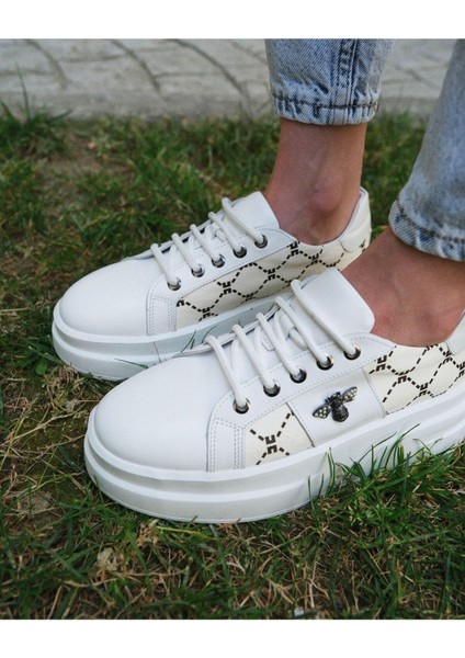 Kadın Hakiki Deri Aksesuar Detaylı Sneaker modelleri