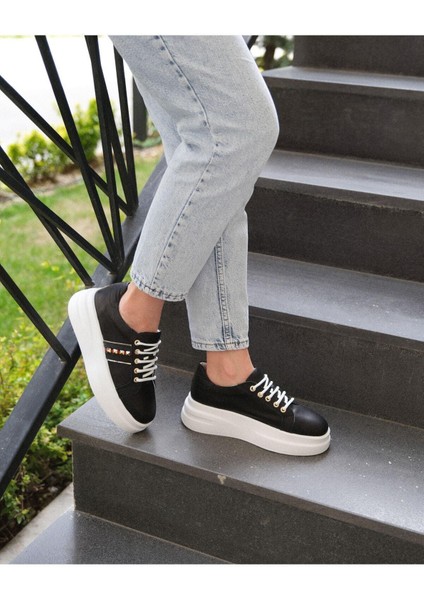 Kadın Deri Sneaker Beyaz